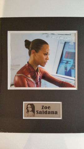 Signed photo of Zoe Saldana