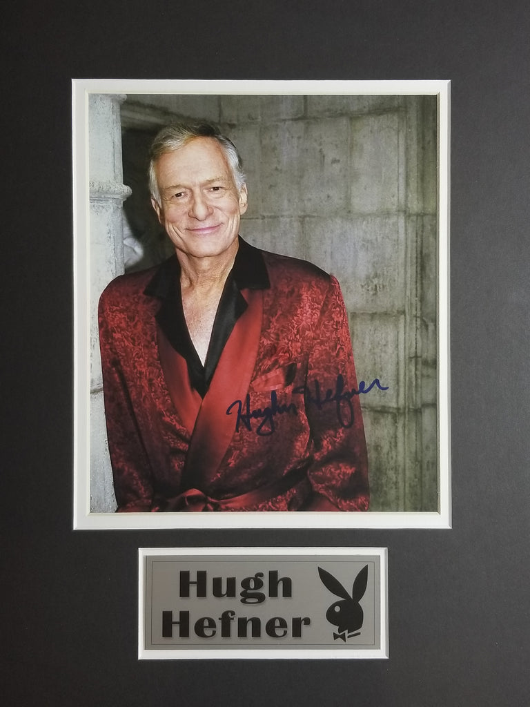 Signed photo of Hugh Hefner