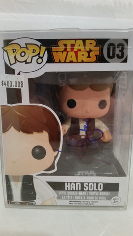 Signed Vinyl Pop of Han Solo