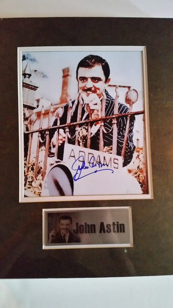 Signed photograph of John Astin as Gomez Addams