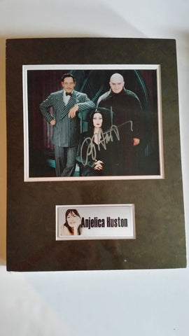 Signed photo of Angelica Houston as Morticia Addams