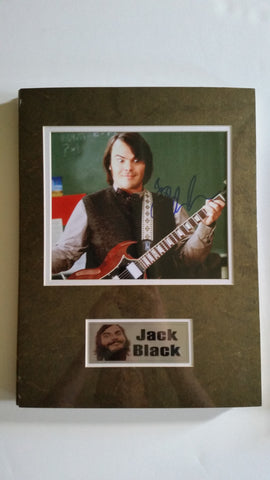 Signed photo of Jack Black from School of Rock