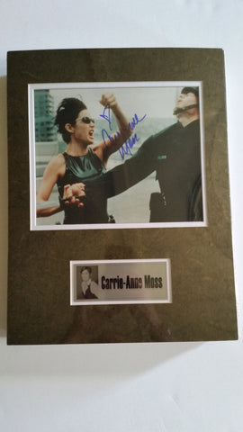Signed photo of Carrie-Anne Moss as Trinity from The Matrix