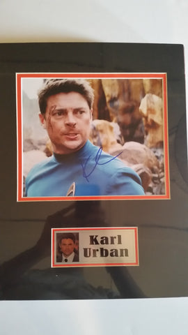 Signed photo of Karl Urban as Dr. McCoy from Star Trek