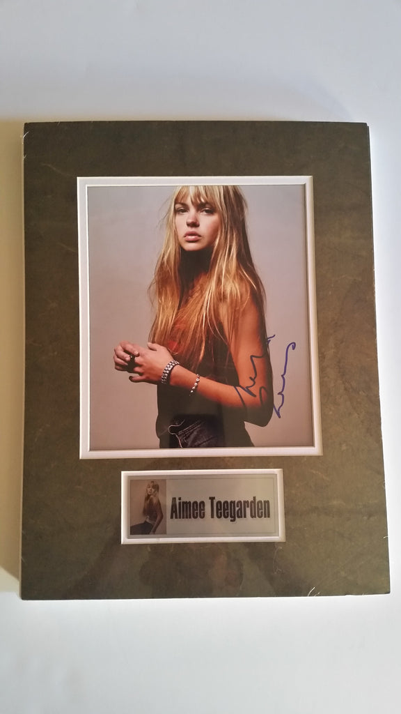 Signed photo of Aimee Teegarden