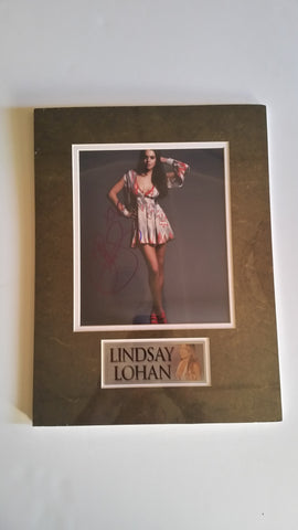Signed photo of Lindsay Lohan