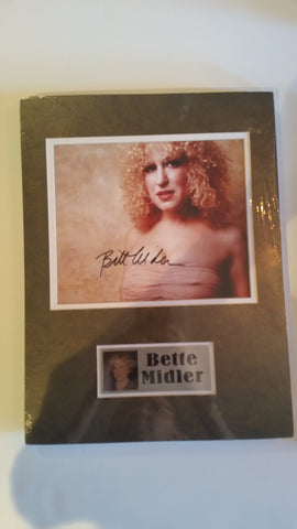 Signed photo of Bette Midler