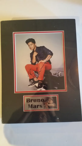 Signed photo of Bruno Mars