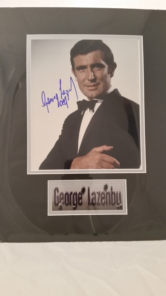 Signed photo of George Lazenby