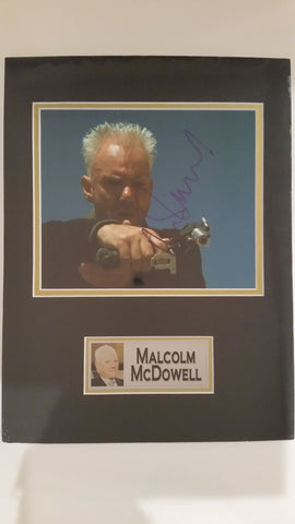 Signed photo of Malcolm McDowell