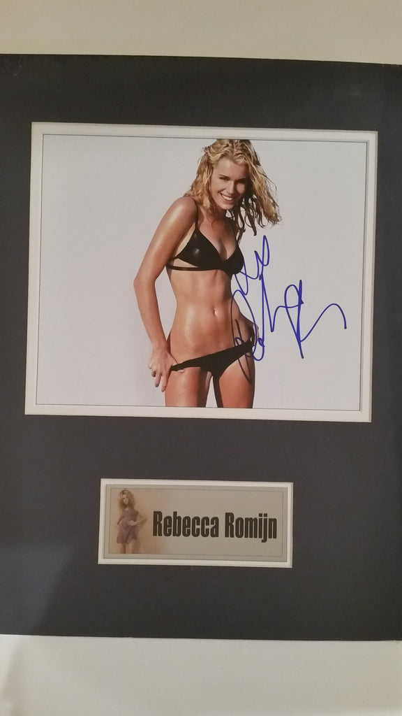 Signed photo of Rebecca Romijn