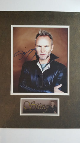 Signed photo of Sting