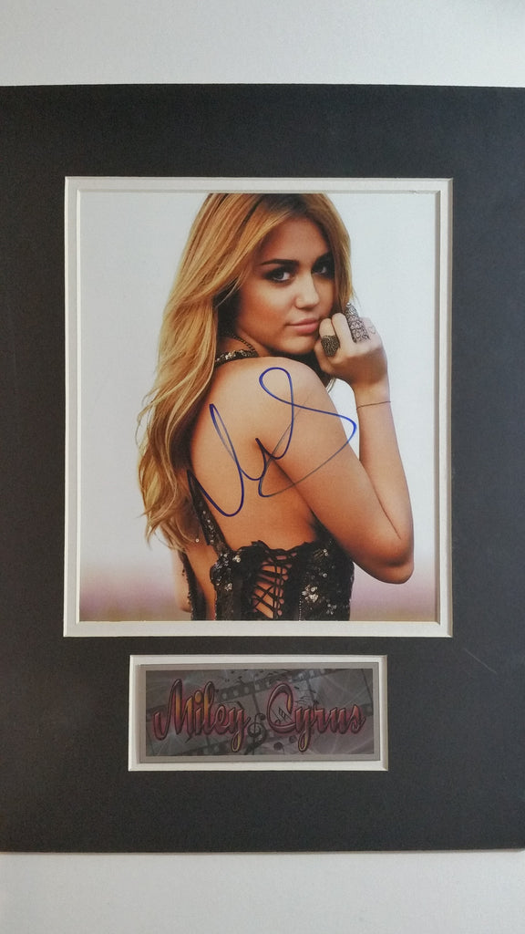 Signed photo of Miley Cyrus