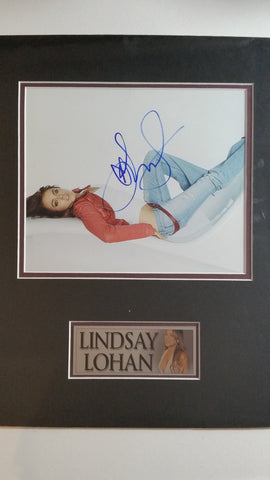 Signed photo of Lindsay Lohan