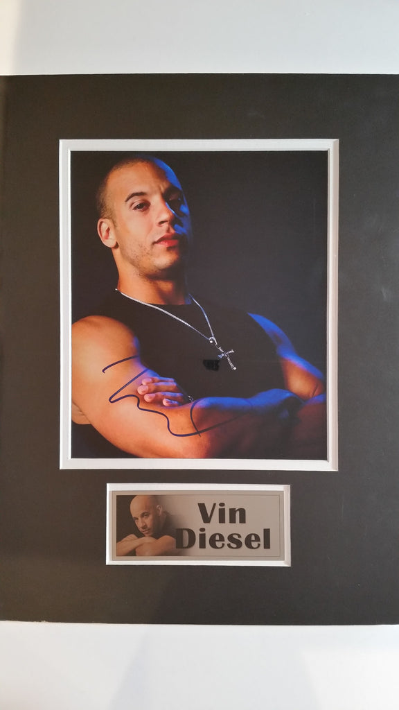 Signed photo of Vin Diesel
