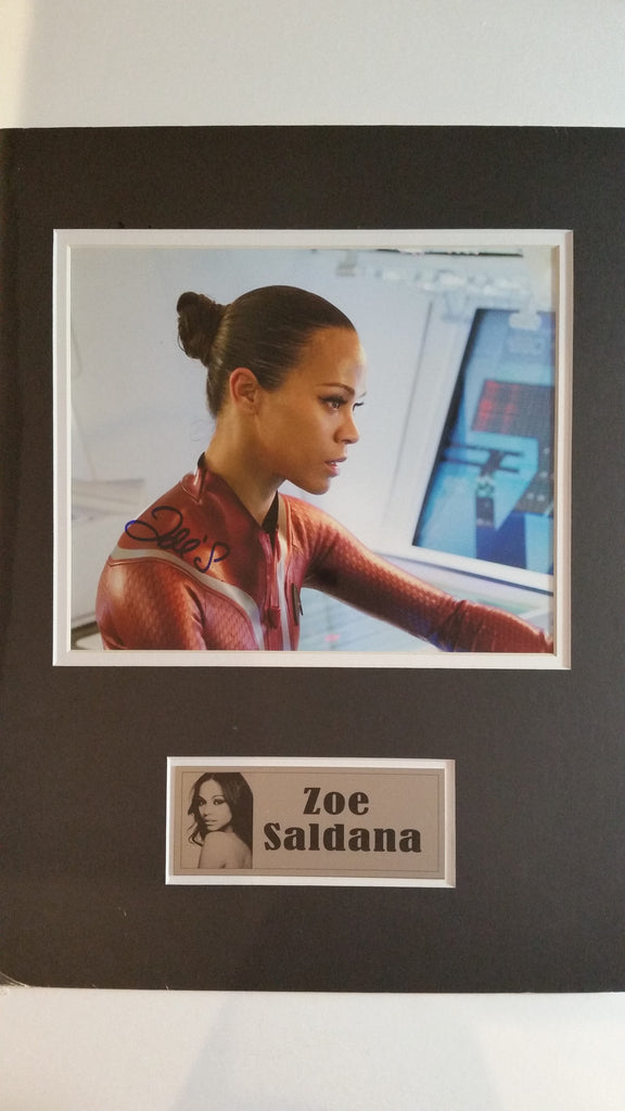 Signed photo of Zoe Saldana