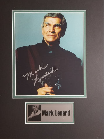 Signed photo of Mark Lenard as Sarek