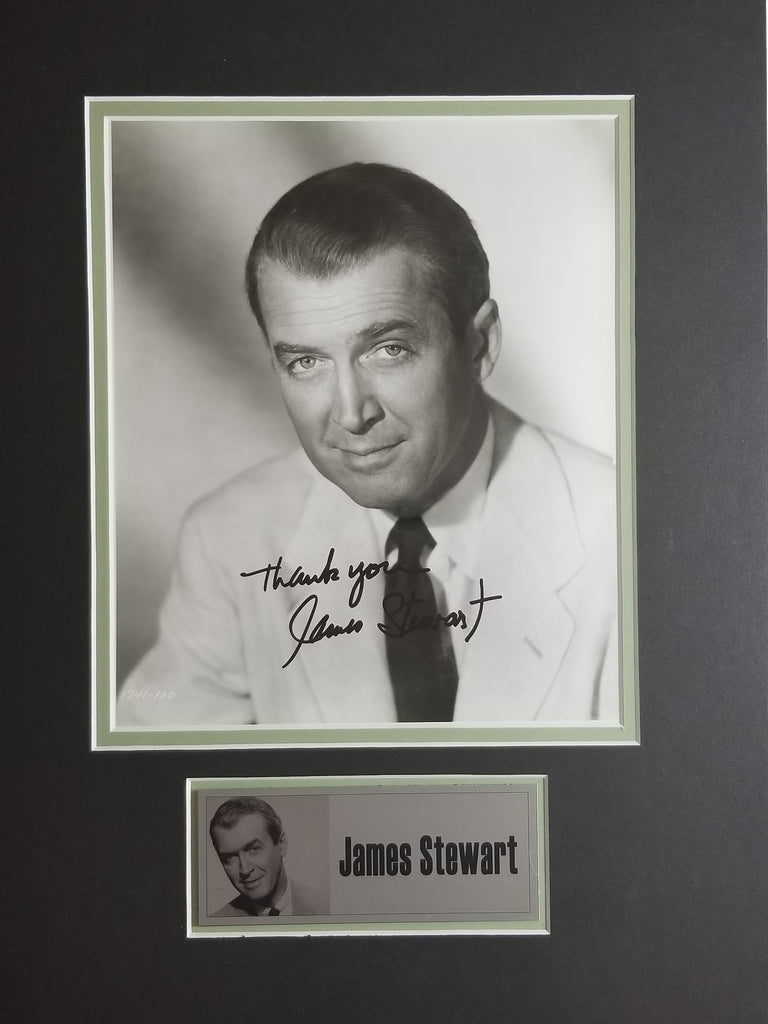 Signed photo of Jimmy Stewart