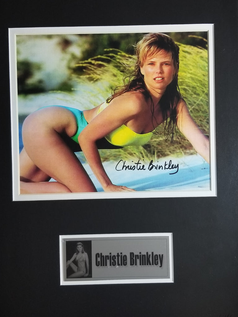 Signed photo of Christie Brinkley