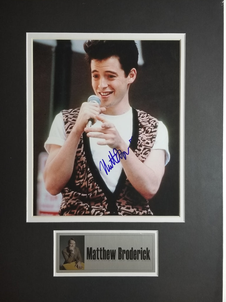 Signed photo of Matthew Broderick as Ferris Bueller