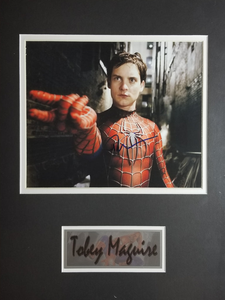 Signed photo of Tobey Maguire as Spiderman