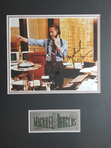 Signed photo of Michael Douglas