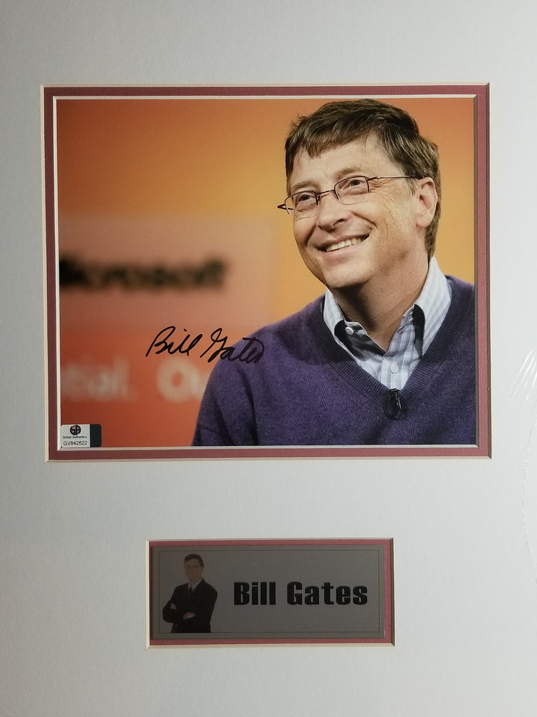 Signed photo of Bill Gates