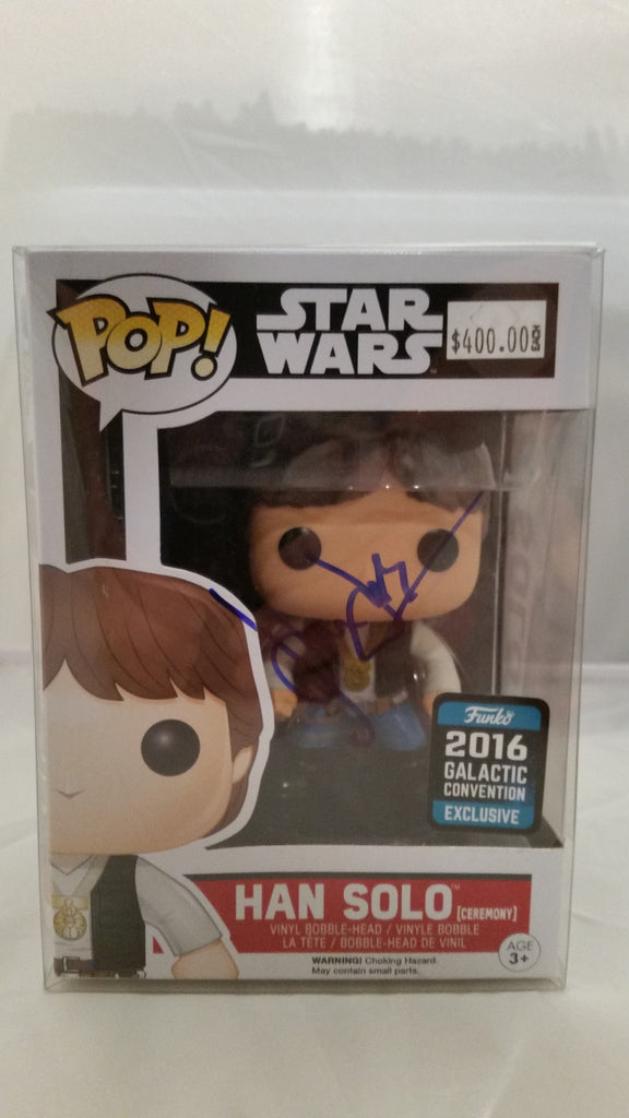 Signed Vinyl Pop of Han Solo